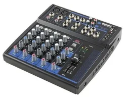 Mixer disc jockey Gemini GEM 08USB PROFESSIONAL Black