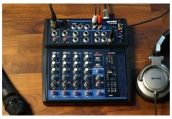 Mixer disc jockey Gemini GEM 08USB PROFESSIONAL Black
