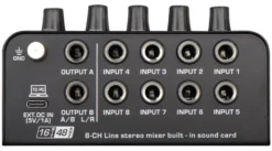 Mixer disc jockey Glemm MXS 8PC Black