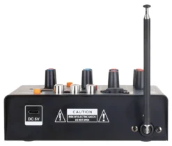 Mixer disc jockey Karma MXW 5 Bundle doppio radiomicrofono VHF Black