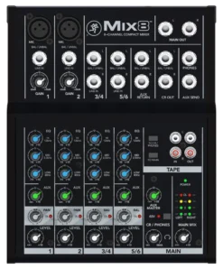 Mixer disc jockey Mackie MIX8 MIX SERIES 8 Black