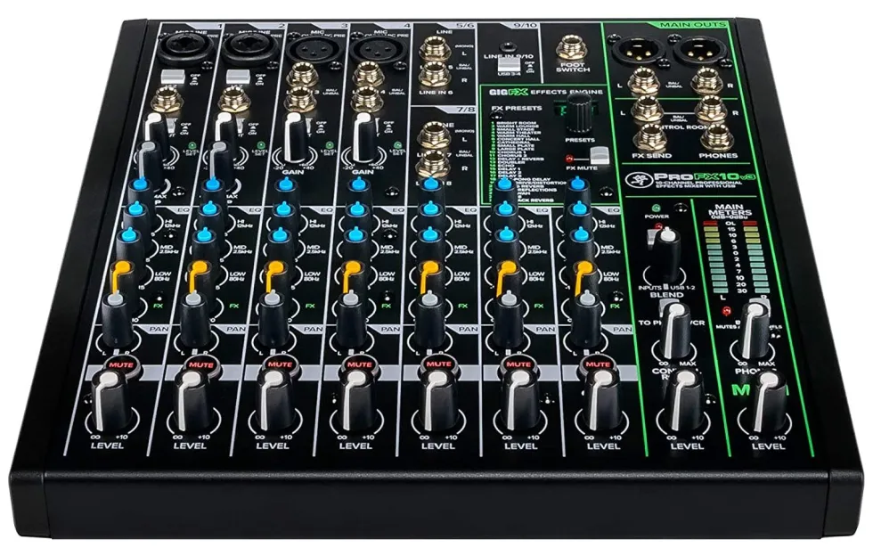 Mixer disc jockey Mackie PROFX10V3 PROFXV3 SERIES Black