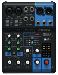 Mixer disc jockey Yamaha MG06X MG SERIES Black