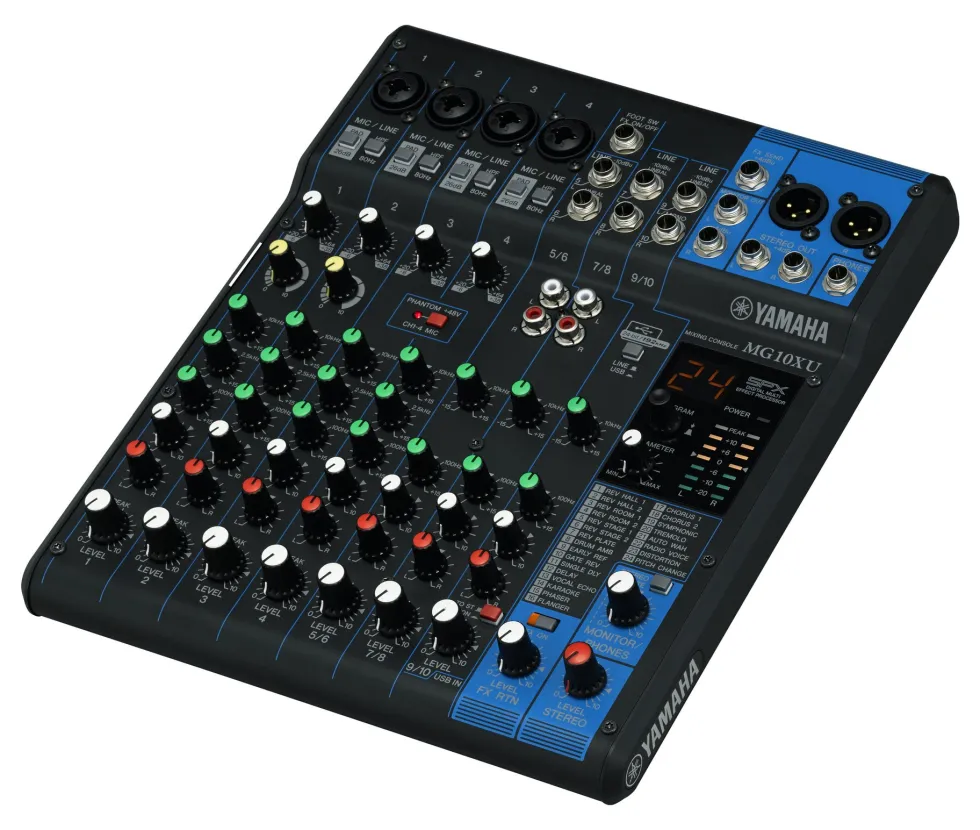 Mixer disc jockey Yamaha MG10XU MG SERIES Black