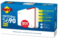 Modem router Fritz! 20003043 BOX 5690 Pro White e Red