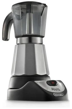 Moka elettrica De Longhi 0132037005 ALICIA Emk 4 Gray e Black