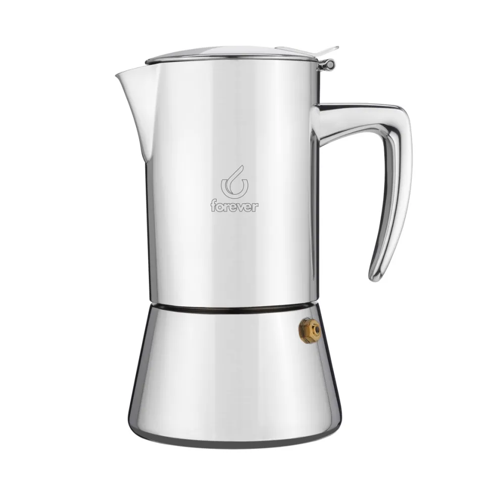 Moka in acciaio inox Miss Diamond 4 tazze