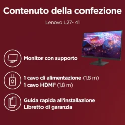 Monitor Lenovo L27-4e da 27