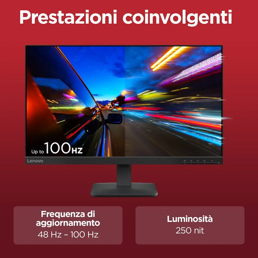 Monitor Lenovo L24-4e 23,8" Full HD 100Hz 4ms