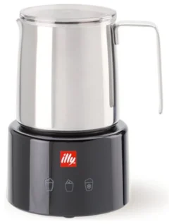 Montalatte elettrico Illy 23760 MILKFROTHER Black e Inox