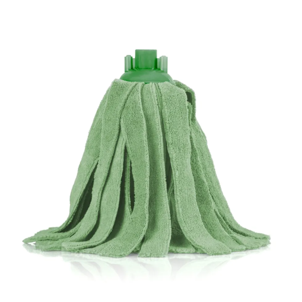 Mop in microfibra verde attacco a vite 200 gr