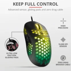Mouse gaming Trust GXT 960 Graphin leggero RGB