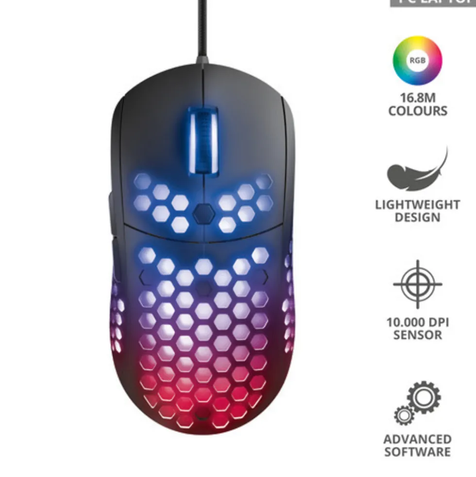 Mouse gaming Trust GXT 960 Graphin leggero RGB
