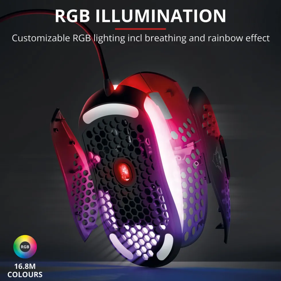 Mouse gaming Trust GXT 960 Graphin leggero RGB