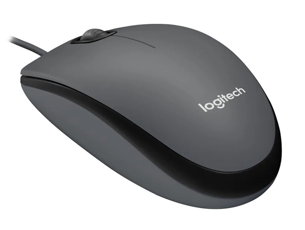 Mouse Logitech M100 con cavo USB e design ambidestro