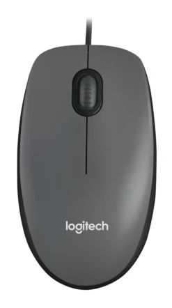 Mouse Logitech M100 con cavo USB e design ambidestro