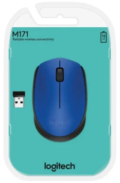Mouse Logitech 910 004640 M SERIES M171 Black e Blue