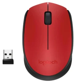 Mouse Logitech 910 004641 M SERIES M171 Black e Red