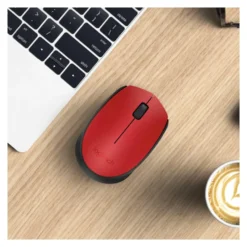 Mouse Logitech 910 004641 M SERIES M171 Black e Red
