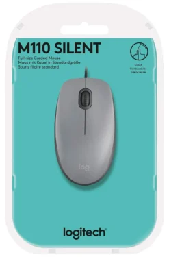 Mouse Logitech 910 006760 M SERIES M110 Silent Wired Grey