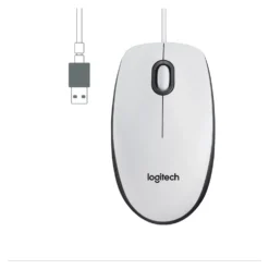 Mouse Logitech 910 006764 M SERIES M100 Wired White