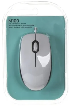 Mouse Logitech 910 006764 M SERIES M100 Wired White