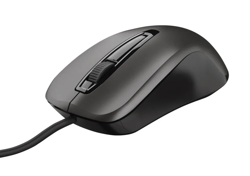 Mouse ottico TRUST Carve USB, 3 pulsanti, 1200 DPI