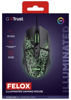 Mouse Trust 25749 GXT 113 Felox Black