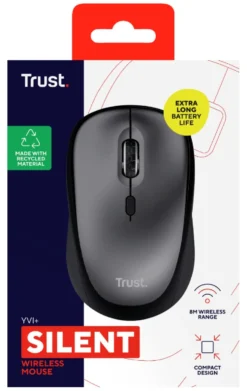Mouse Trust 24549 YVI+ Eco Black e Gray