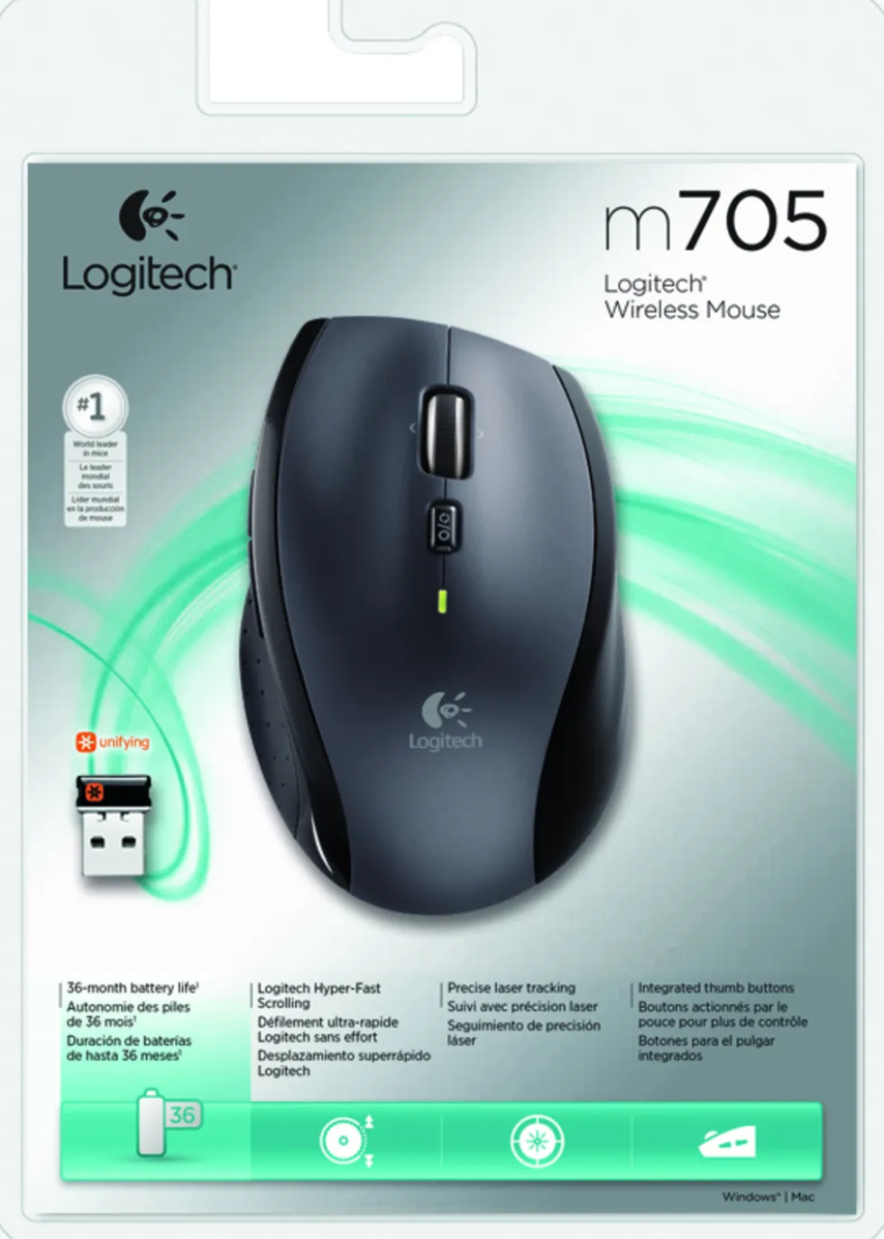 Mouse wireless Logitech M705 con 3 anni di autonomia