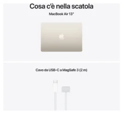 Notebook Apple MDHC4T A MACBOOK AIR Starlight