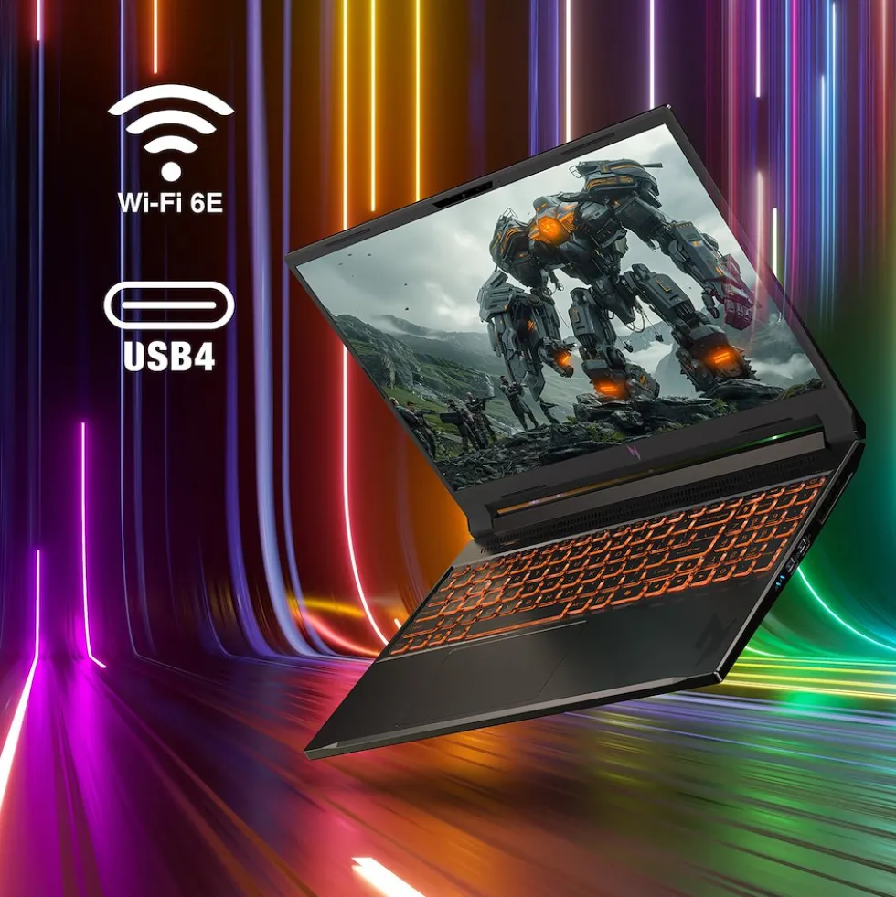 Notebook gaming Acer Nitro V 16 AI con AMD Ryzen 7 e RTX 5060