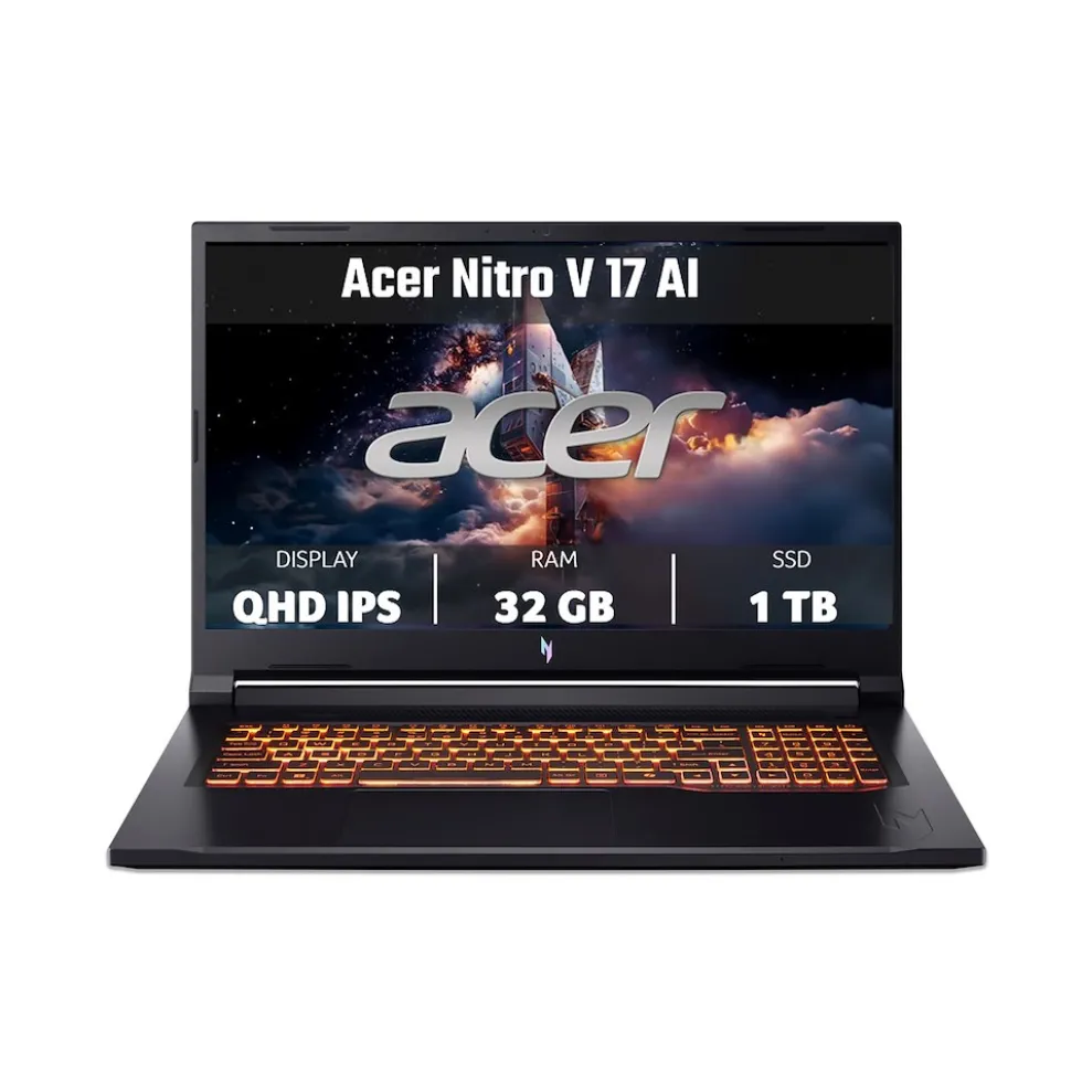 Notebook gaming Acer Nitro V 17 AI ANV17-41-R5XB con RTX 5060 e 32GB RAM