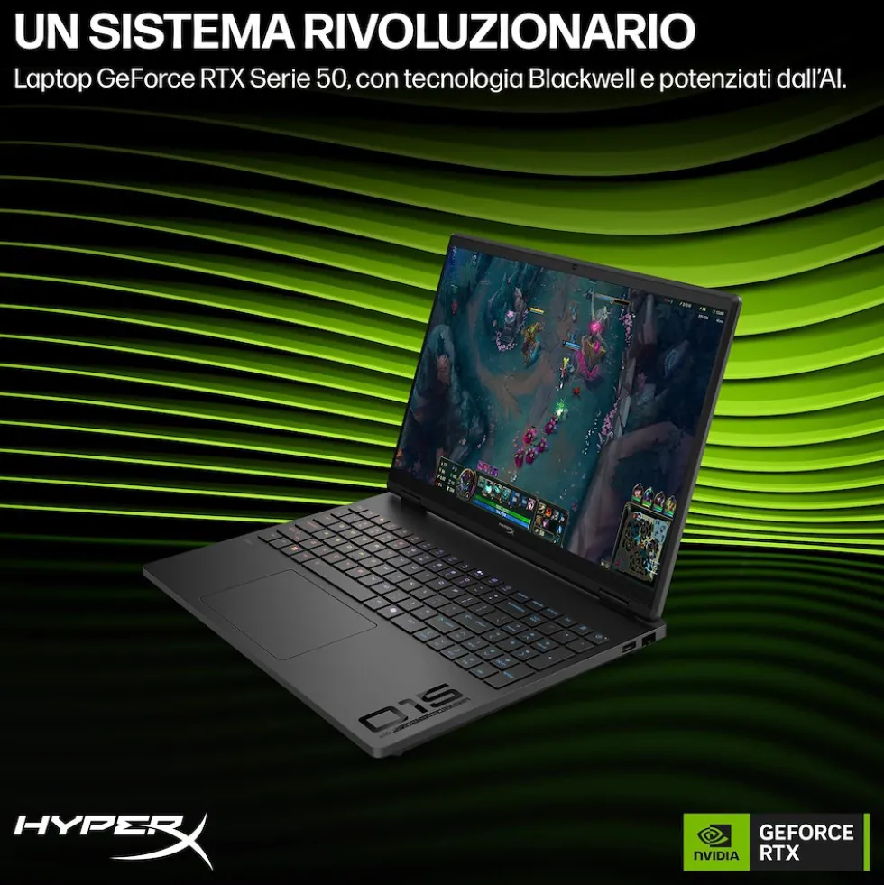 Notebook gaming HP Omen 15 con NVIDIA GeForce RTX 5060