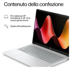 Notebook Hp E0BL2EA OMNIBOOK 3 16 BS0001NLX Glacier silver