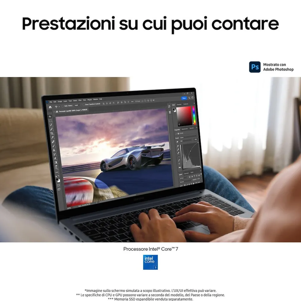 Notebook Samsung Galaxy Book4 Core 7 16GB RAM 512GB SSD 15.6"