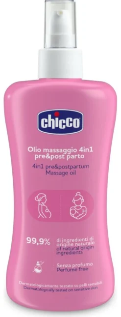 Olio corpo Chicco 00002256500000 massaggio pre e post parto 4 in 1