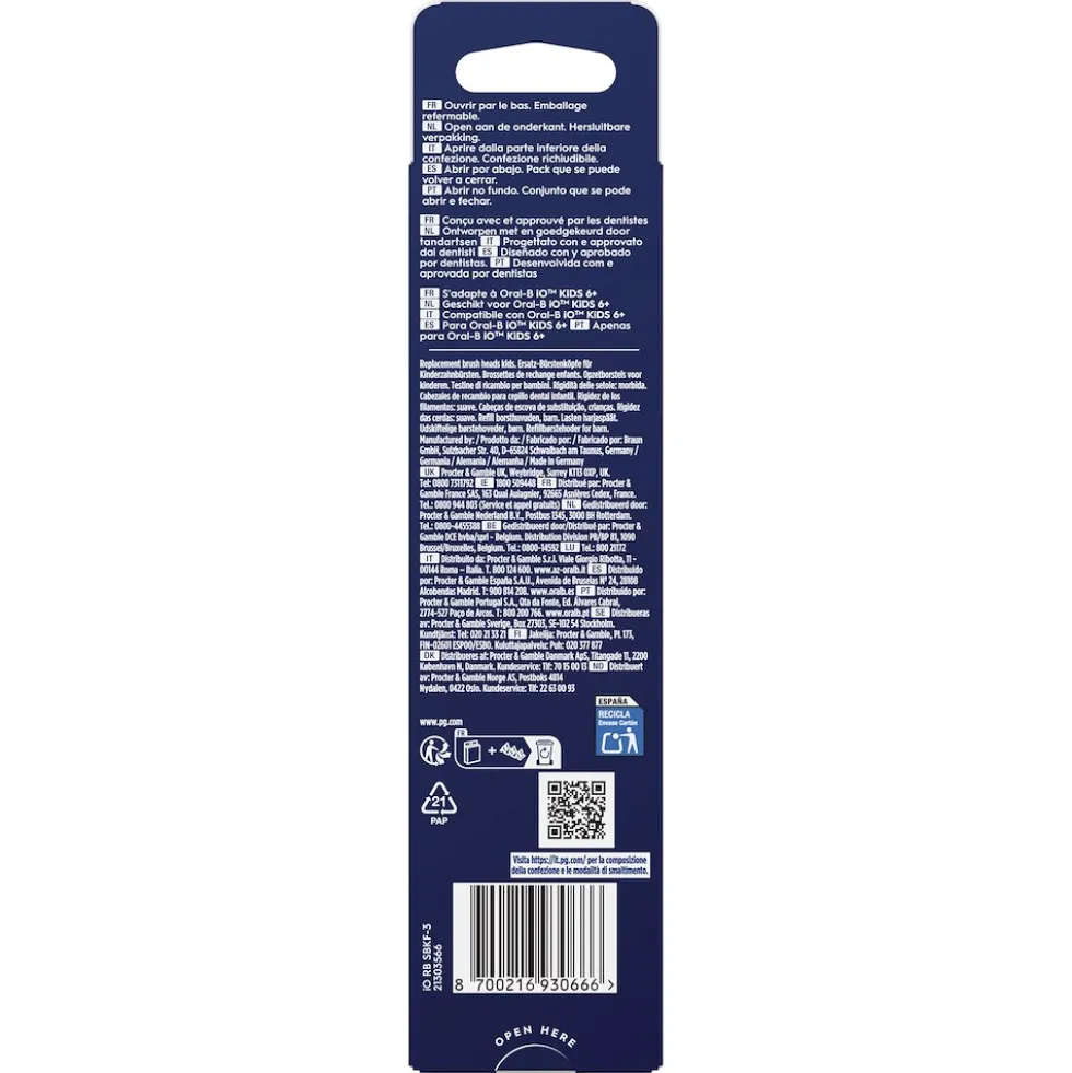 Oral B Refill iO Spiderman - 3 testine di ricambio