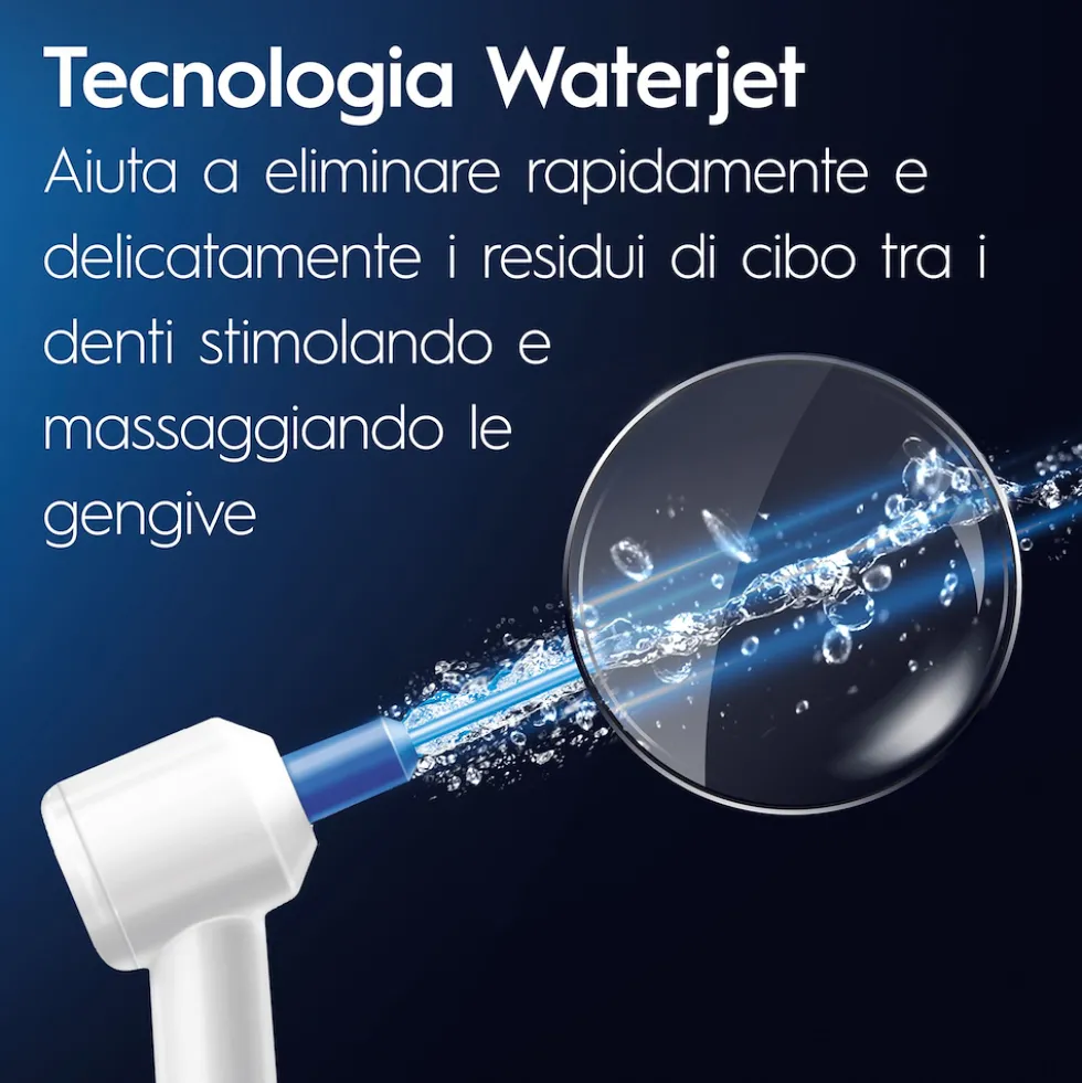 Oral B Spazzolino El. + Idropulsore Oxyjet 8800 Osc/Min 20.000 Puls/Min