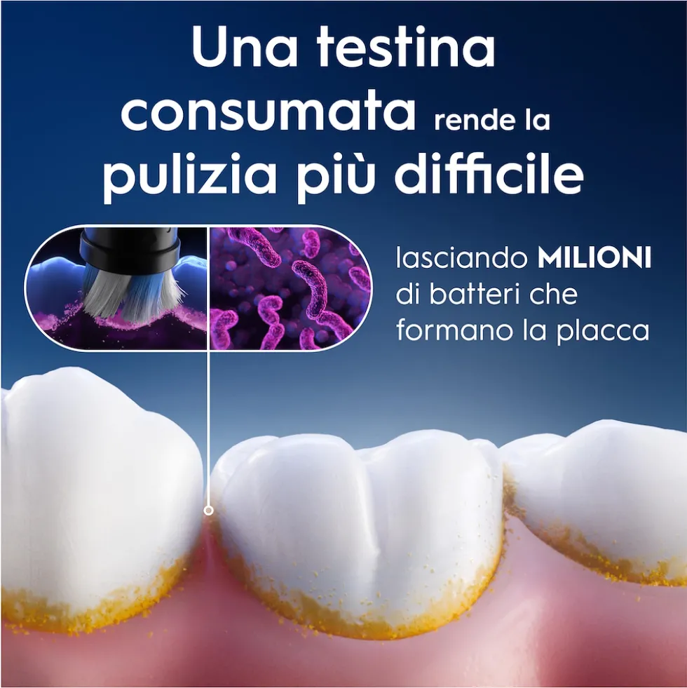 Oral B testine di ricambio iO Gentle Care nere per gengive sensibili