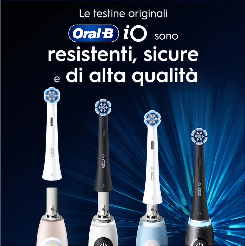 Oral B testine di ricambio iO Gentle Care nere per gengive sensibili