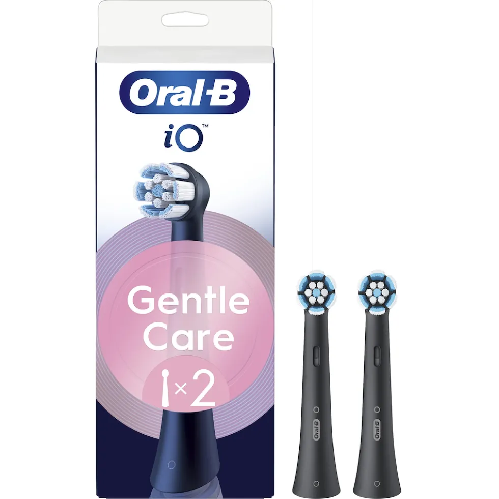 Oral B testine di ricambio iO Gentle Care nere per gengive sensibili