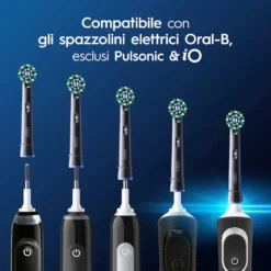 Oral-B testine Pro Cross Action nere, 3 pezzi con setole a X