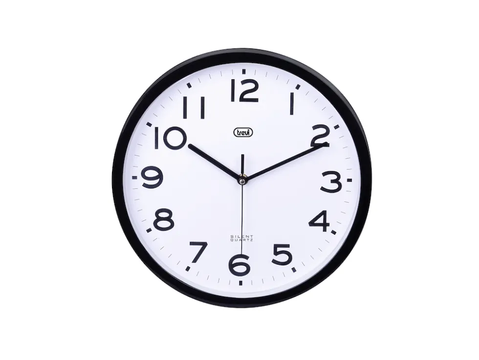 Orologio Da Parete 30 Cm Trevi Om 3302 S Nero