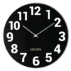 Orologio da parete Explore Scientific RAC1003 With Numbers Black e Sil