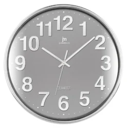 Orologio da parete Lowell 00816G JUSTAMINUTE Grigio e Cromo
