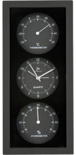 Orologio da parete Lowell JA 7071N JUSTAMINUTE Nero