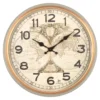 Orologio da parete Lowell 21559 JUSTAMINUTE Mappamondo Beige