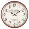 Orologio da parete Lowell 21558 JUSTAMINUTE Les Deux Magots Arancio