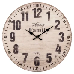 Orologio da parete Lowell 21563 JUSTAMINUTE Happy Family Multicolor